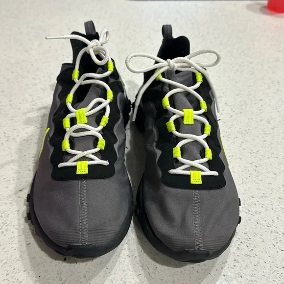 Nike Gray and Neon Yellow Athletic Shoes - Picture 2 of 4